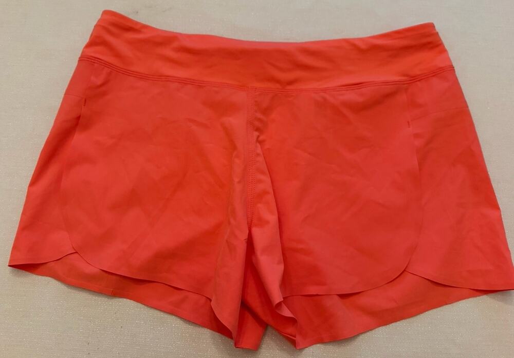Patagonia Women's Trailfarer Running Shorts Coral Orange Unlined Size L